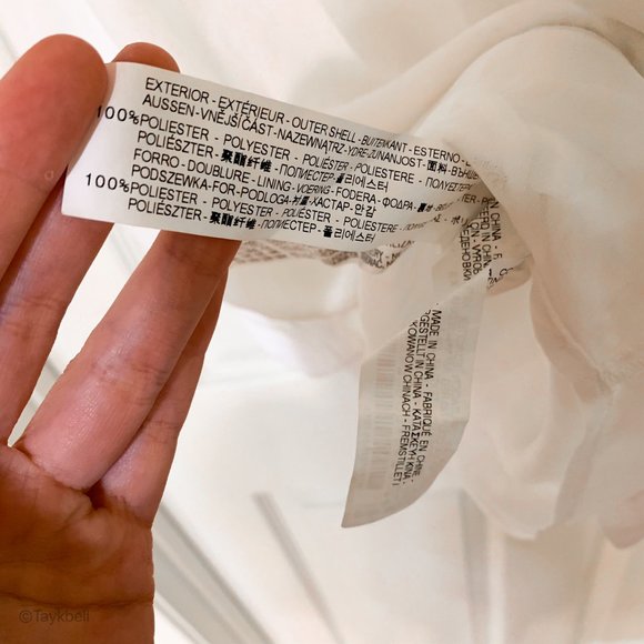 Zara white summer dress front zipper cinch waist - Picture 6 of 7